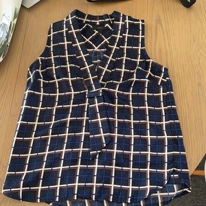 100% Silk sleeveless blouse J Crew